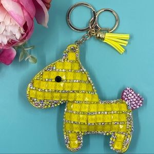 ✨Yellow✨Lucky Bling Horse Keychain